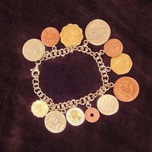 9" Sterling Silver Coin Bracelet
